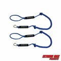 Extreme Max Extreme Max 3006.2972 BoatTector PWC Bungee Dock Line Value 2-Pack - 4', Blue 3006.2972
